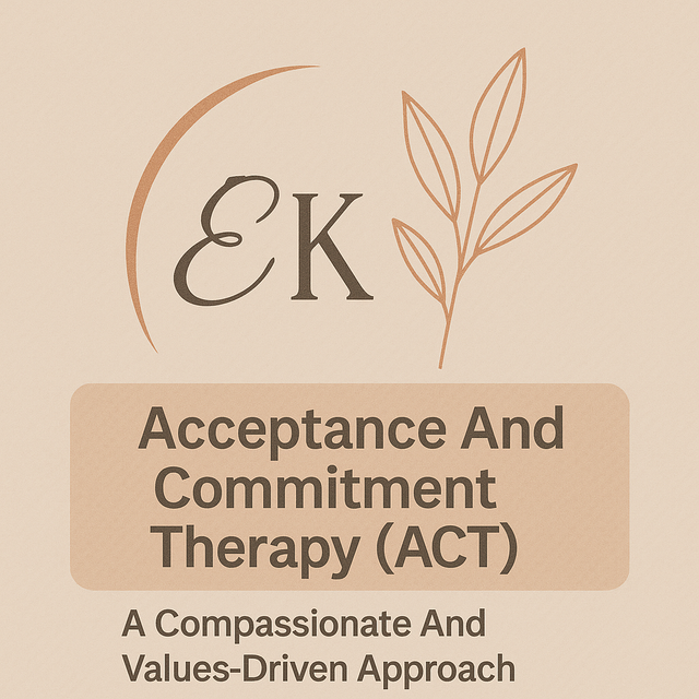 Acceptance and Commitment Therapy (ACT) concept illustration