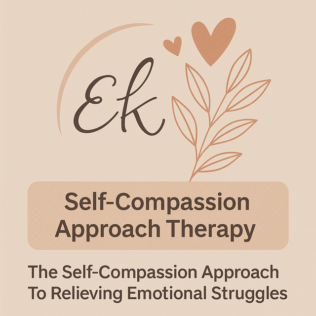 Self Compassion Approach Therapy concept illustration