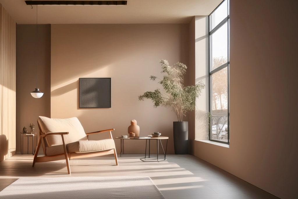 Calm editorial image of a woman seated near window light, representing grounded support for anxiety therapy.