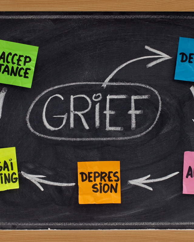 Person reflecting quietly while coping with grief and loss