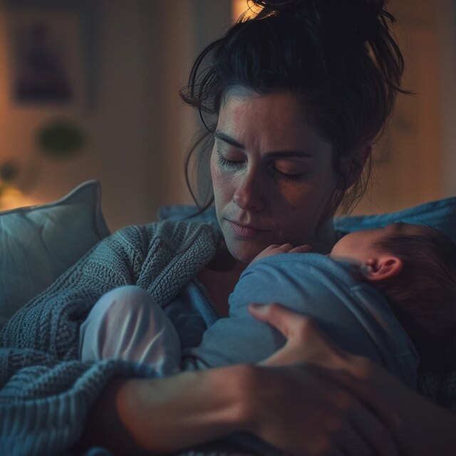 Parent receiving support for perinatal and postpartum mental health recovery